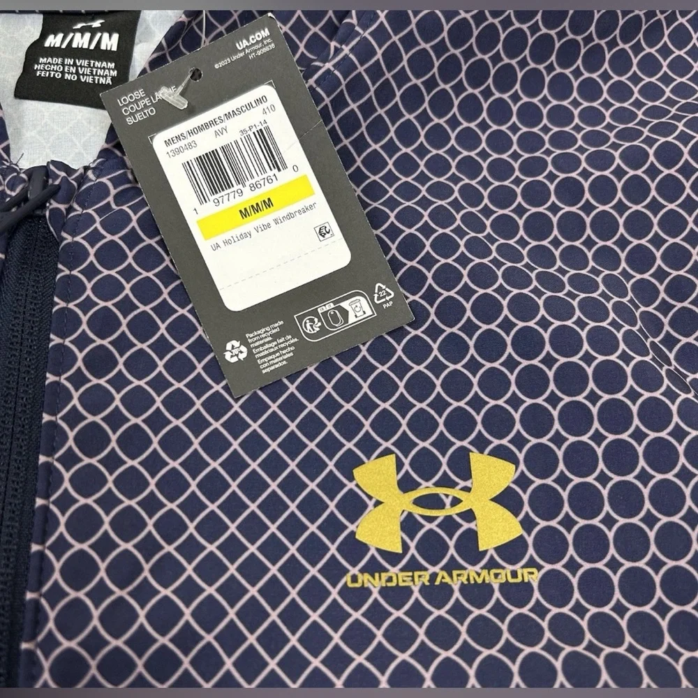 NEW Under Armour UA Storm Men’s Windbreaker Hooded Jacket 1390483 410 size M NWT